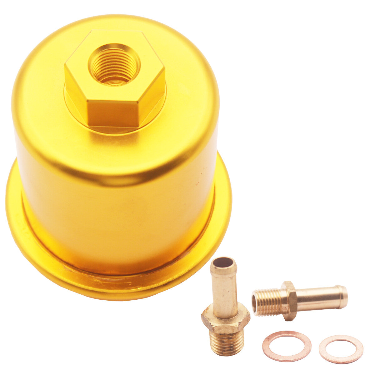Car Inline Fuel Filter High Flow 100 Micron Cleanable Stainelss mesh Fit for Honda n