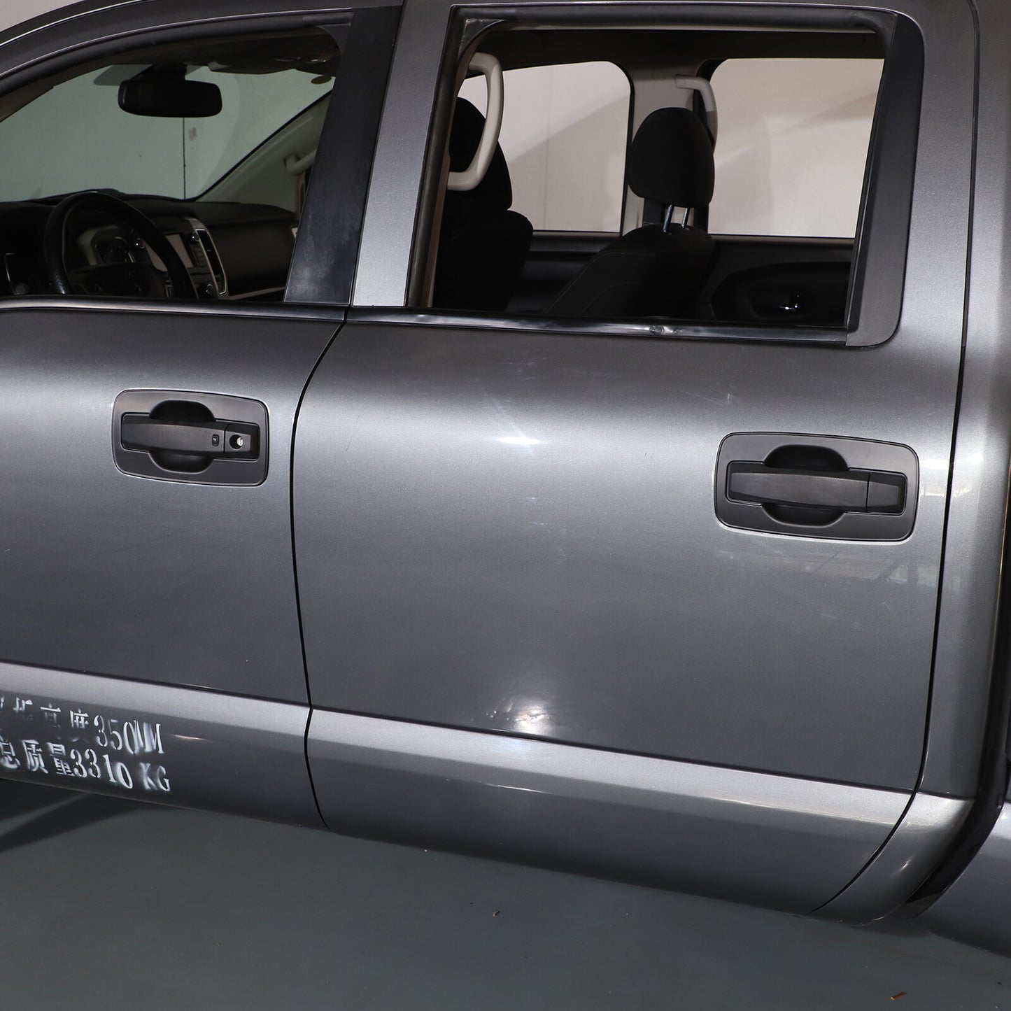 Matte black exterior door handle cup cover suitable for 16-23 for Nissan Titan Crew Cab 2DR