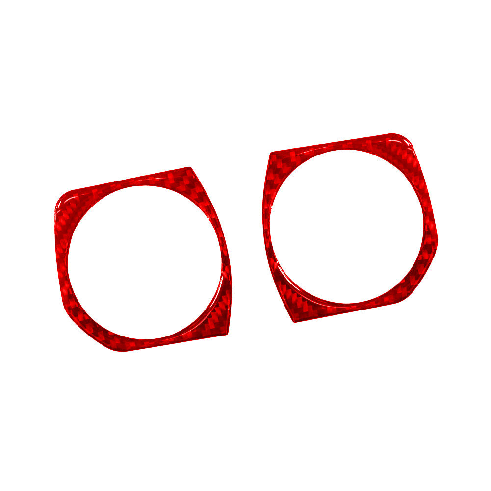 2X Carbon Fiber Reading Light Frame Cover Trim For X5 E70 X6 E71 2008-2013 v