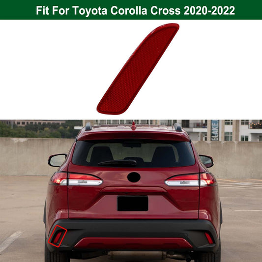 Red Rear Bumper Light Reflector Lamp Left Fit for Toyota for Corolla Cross 2020-2022 Q