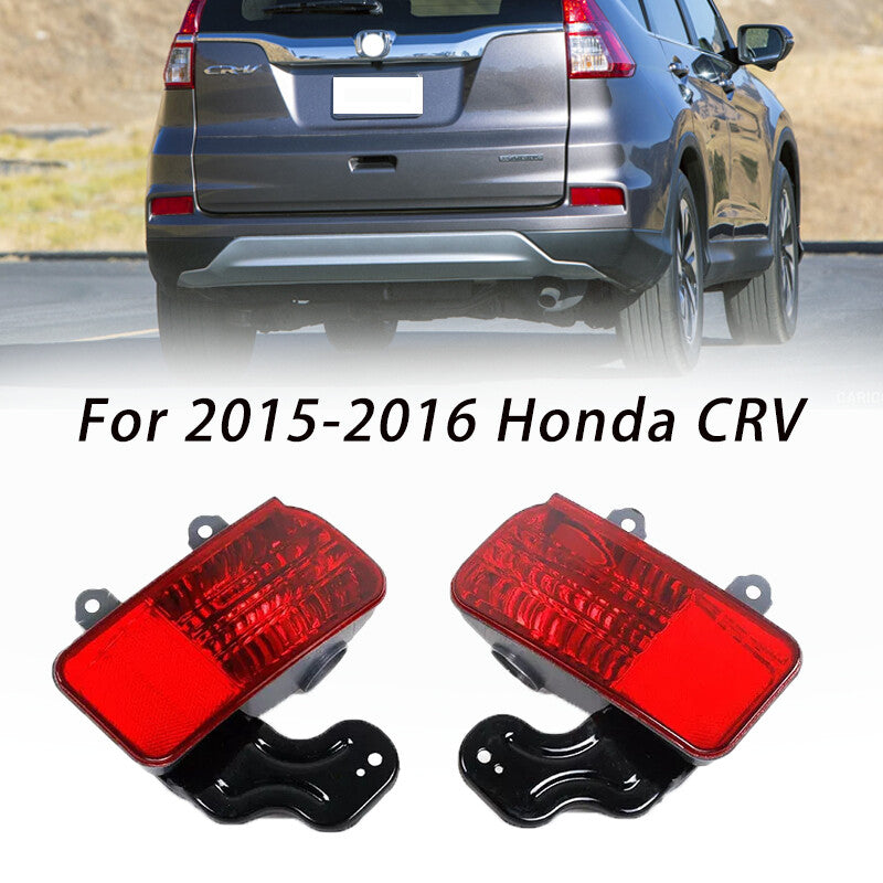 Pair Red Rear Reflector Brake Light Fog Lamp No bulbs for Honda CRV 2015 2016