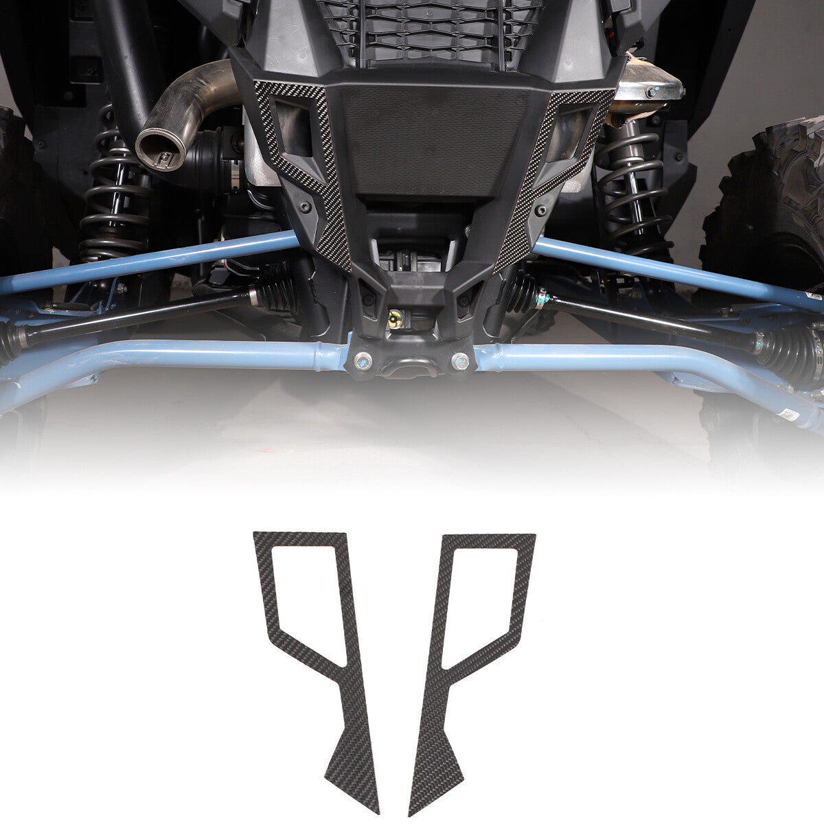 Rear trim panel for Polaris RZR PRO XP Ultimate 2021+ Carbon Fiber - n