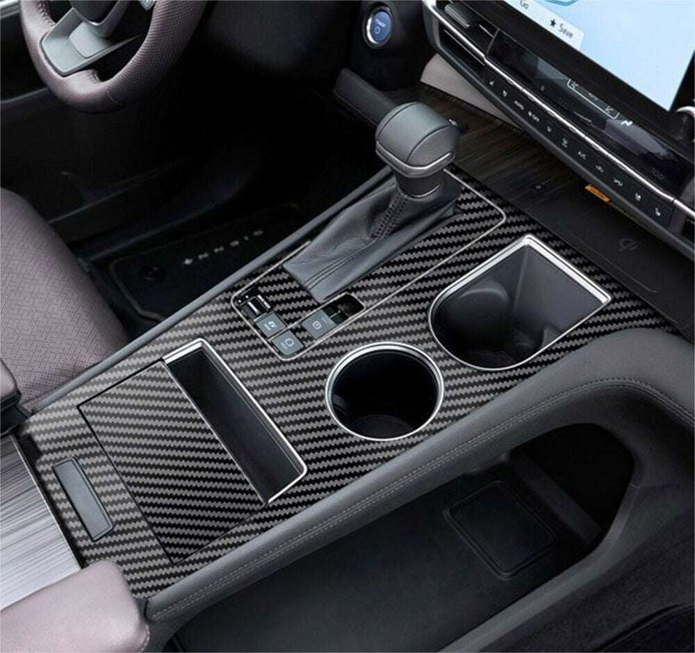 for Toyota for Sienna 2021-22 ABS Carbon Fiber Console Gear Shift Panel Cover Trim2