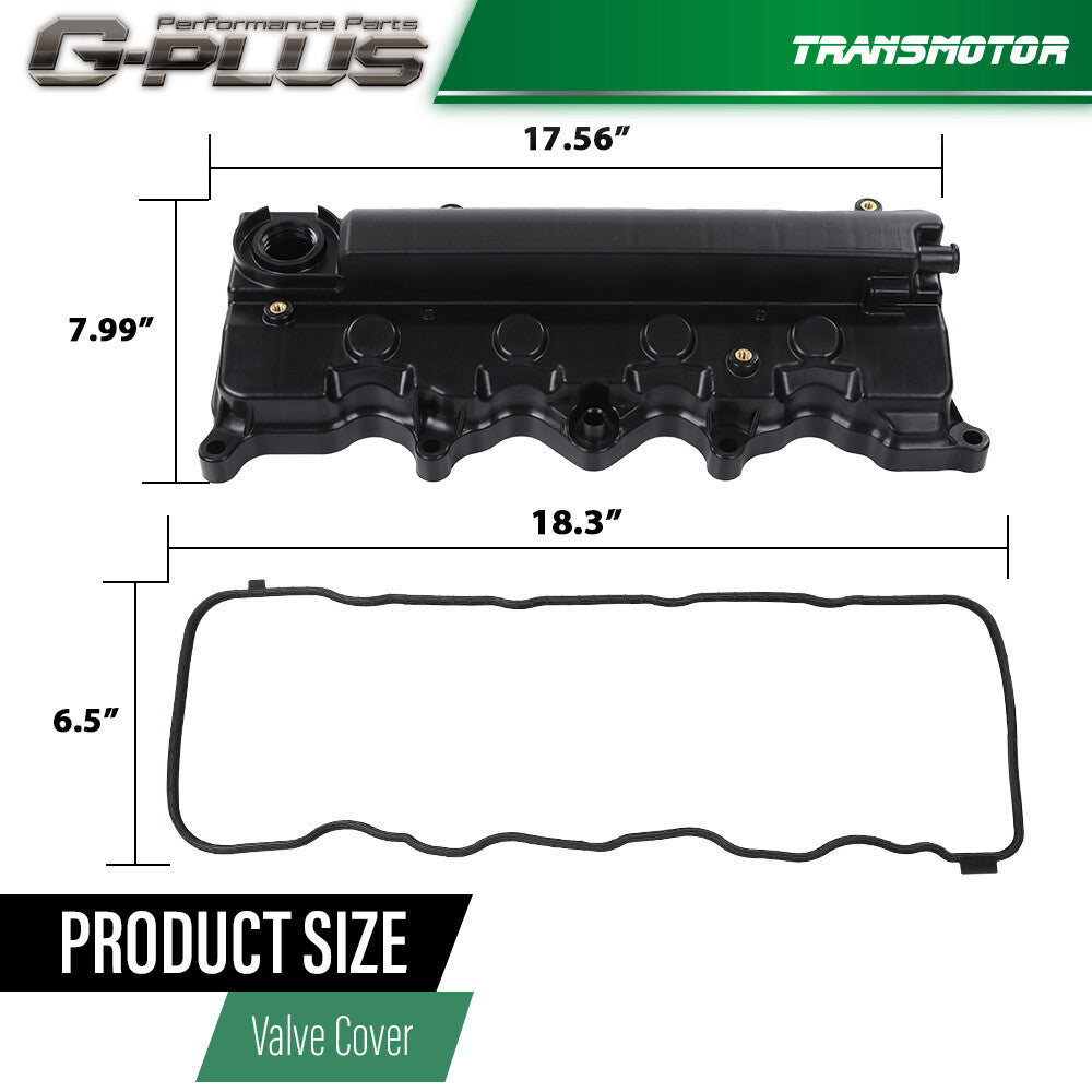 Engine valve cover with gasket suitable for 2006-2015 for Honda for Civic and 2016-2019 HR-V 1.8L SOHC. Q