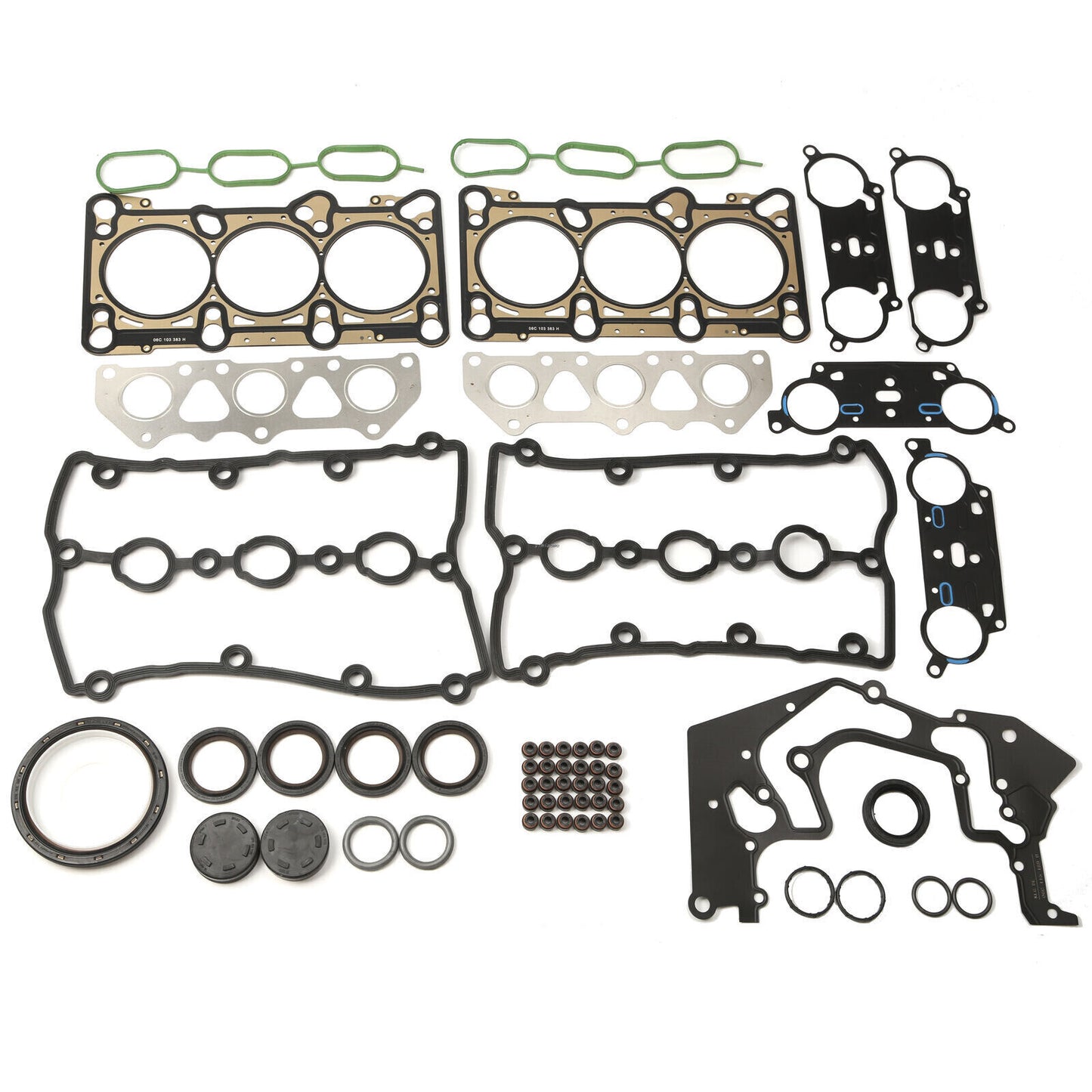 Engine valve cover intake and exhaust gasket oil seal kit for Audi for A4 for A6 3.0L 24V
