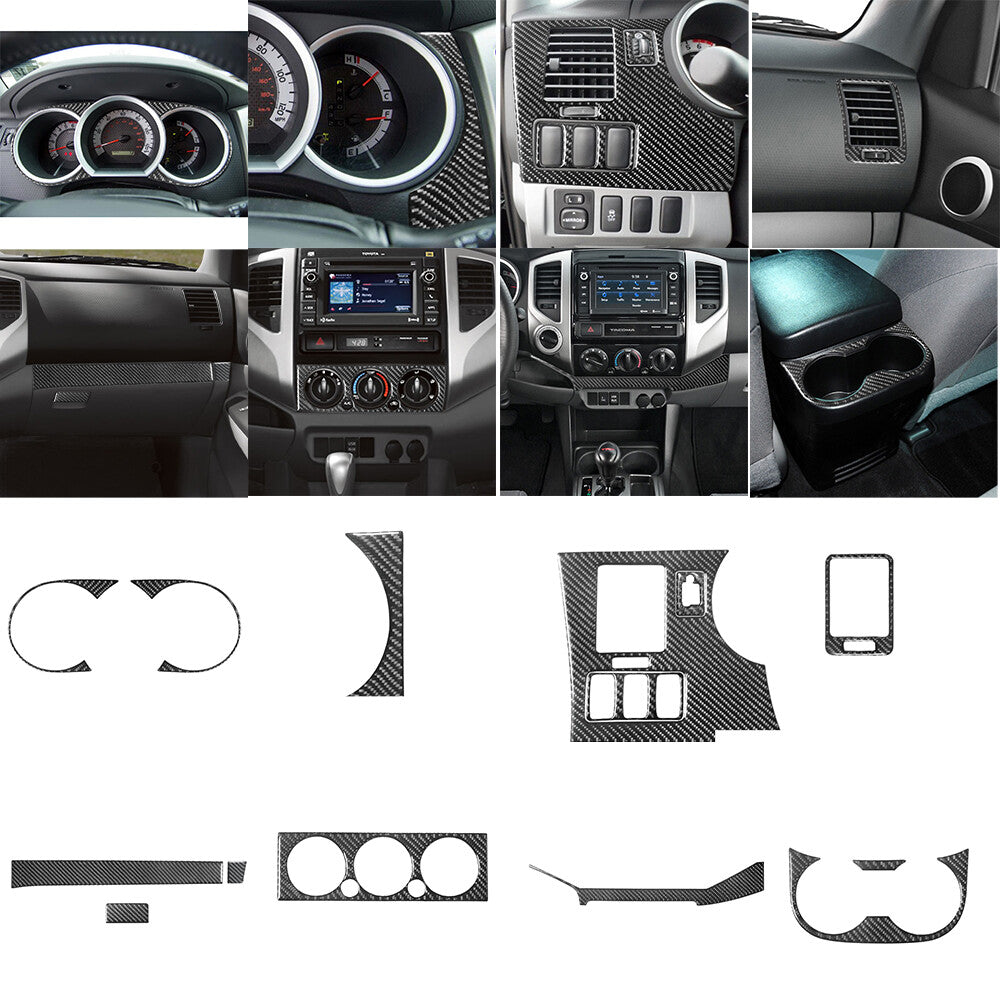 for Mazda MX-5 Miata 2009-2015 Carbon Fiber Interior Central Console Cover Trim v
