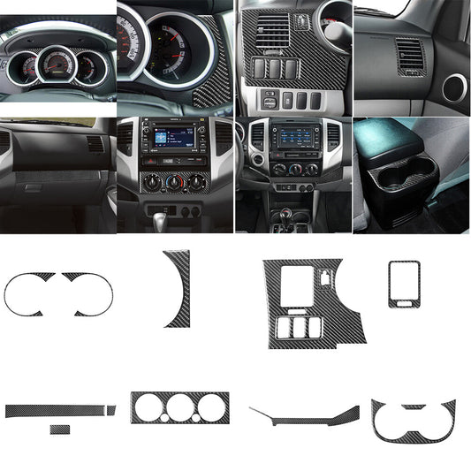 for Mazda MX-5 Miata 2009-2015 Carbon Fiber Interior Central Console Cover Trim v