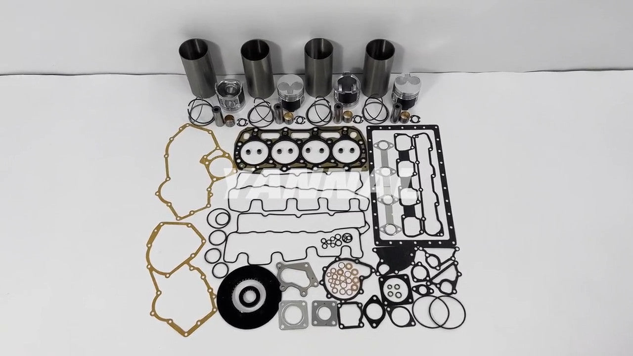 Overhaul kit with gaskets for Perkins 404C-22T engine