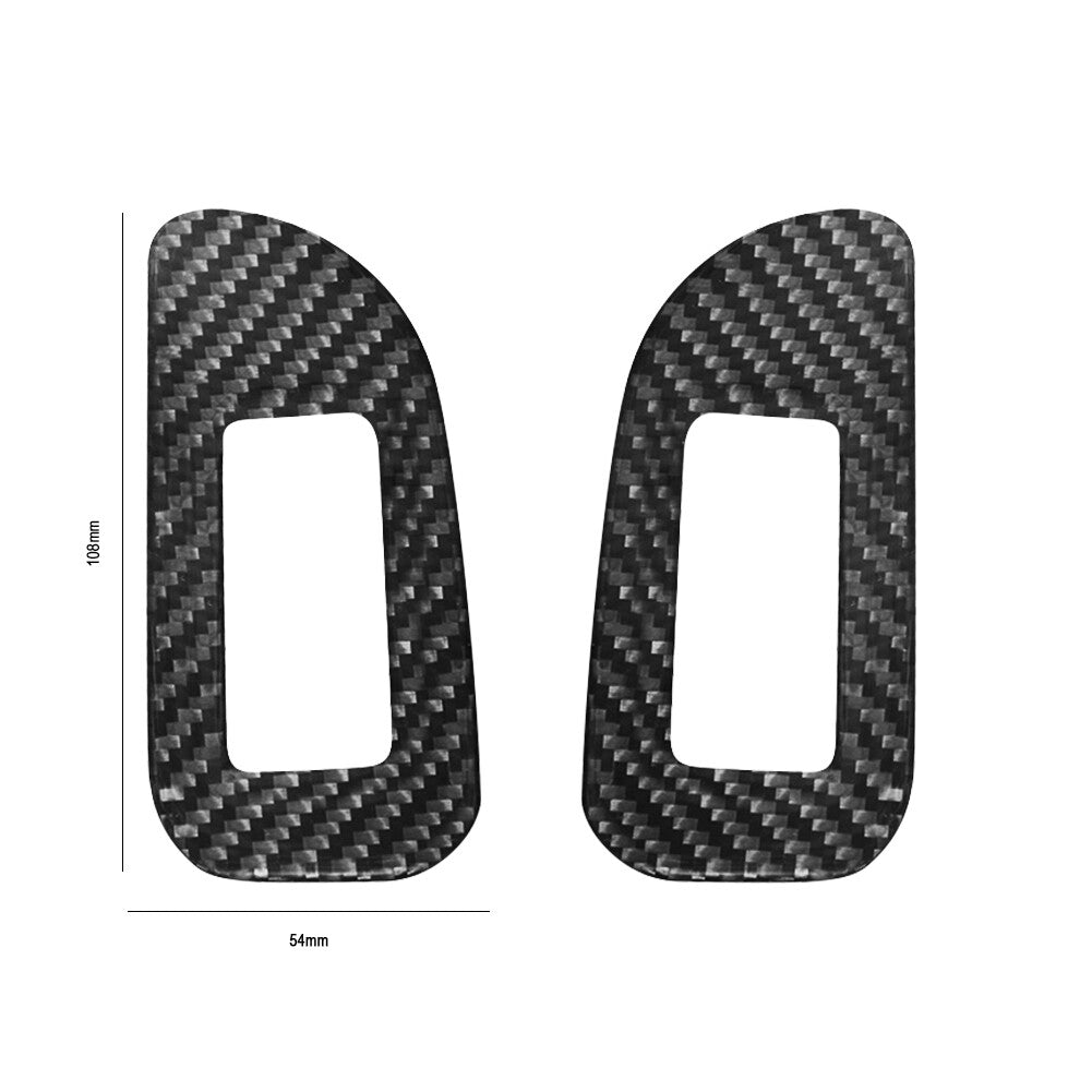 2Pcs Red Carbon Fiber OBD Interface Panel Trim Cover For 718 2016-2022 v