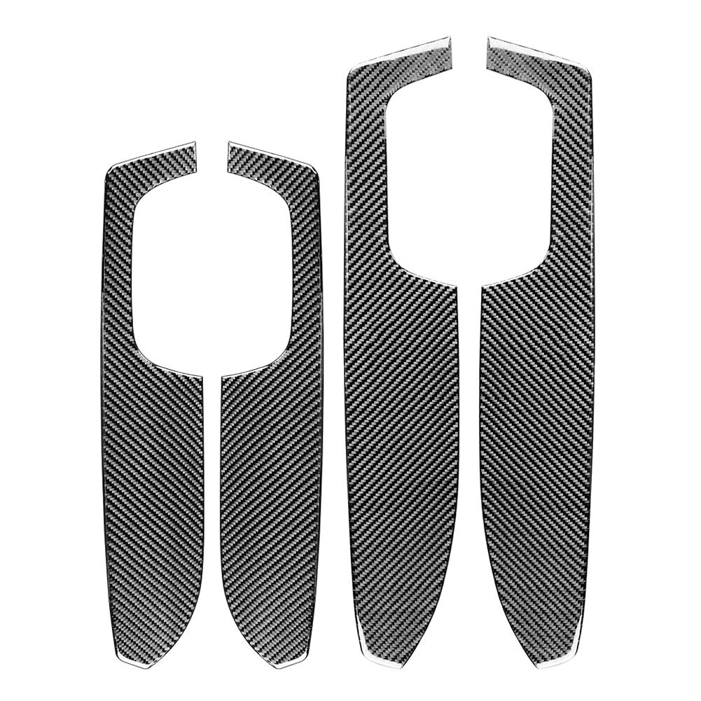 4x Carbon Fiber Interior Door Armrest Panel Cover Trim for Toyota Tundra 14-21