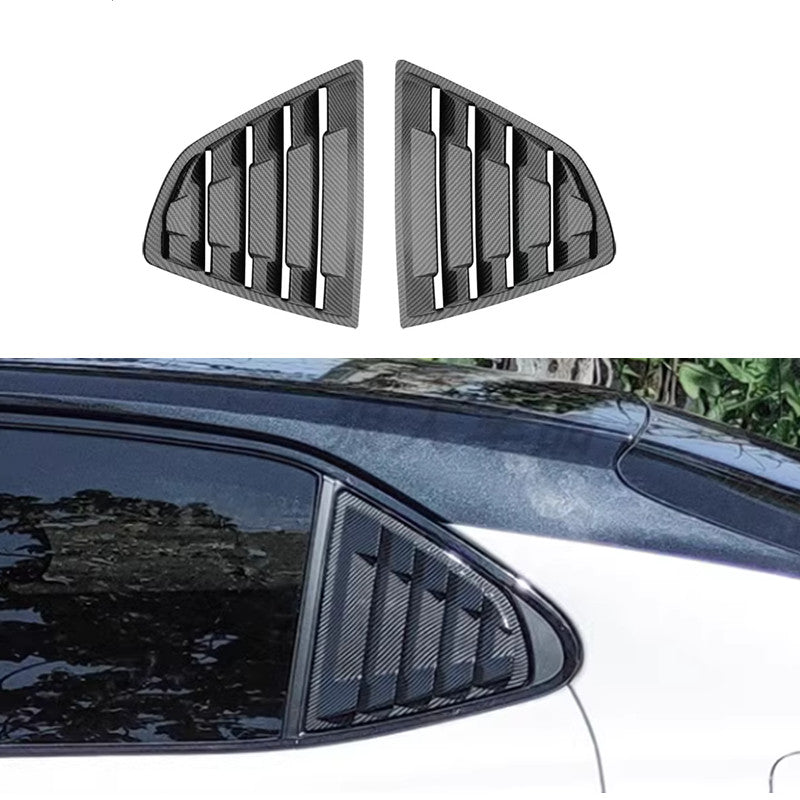 for Toyota for Camry 2018-2024 Carbon Fiber Vent Window Scoop Louver Cover Trim