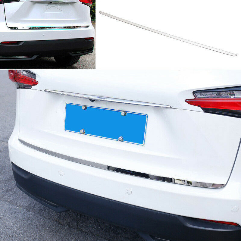 Chrome Style Rear Door Trunk Tailgate Lid Strip for Lexus NX200t 300h 2015-2021