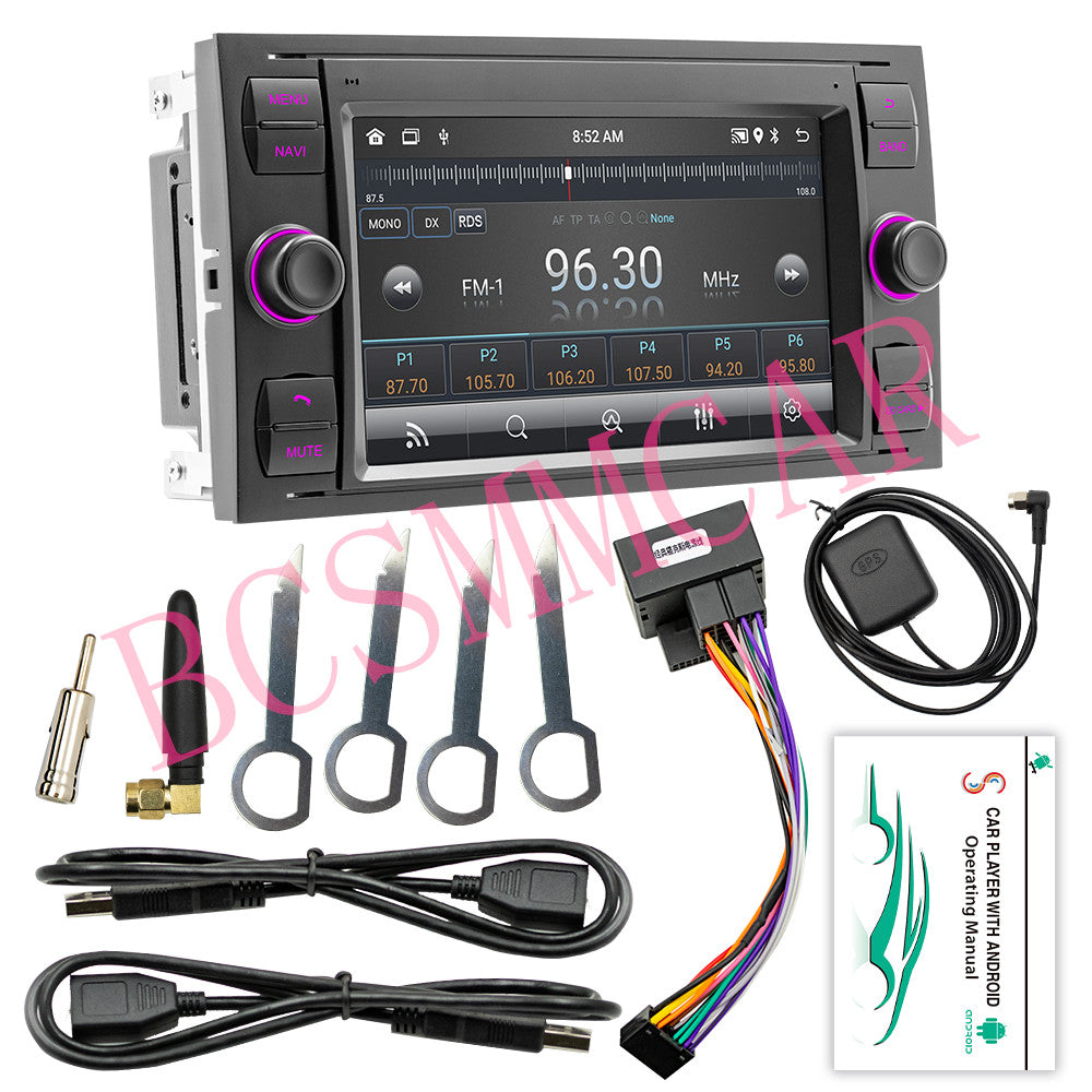 7 2Din Android 12 Stereo Radio GPS Player 2+32G fit for Ford Transit 2007-2024