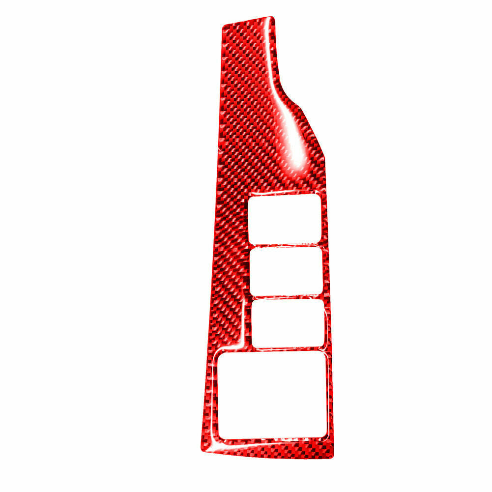 Red Carbon Fiber Headlight Switch Panel Sticker Fit for Toyota for Corolla 2014-2018