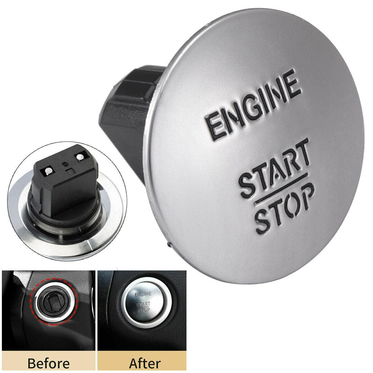 for Mercedes-Benz 2215450714 Engine Start Stop Push To Go Button Switch Keyless