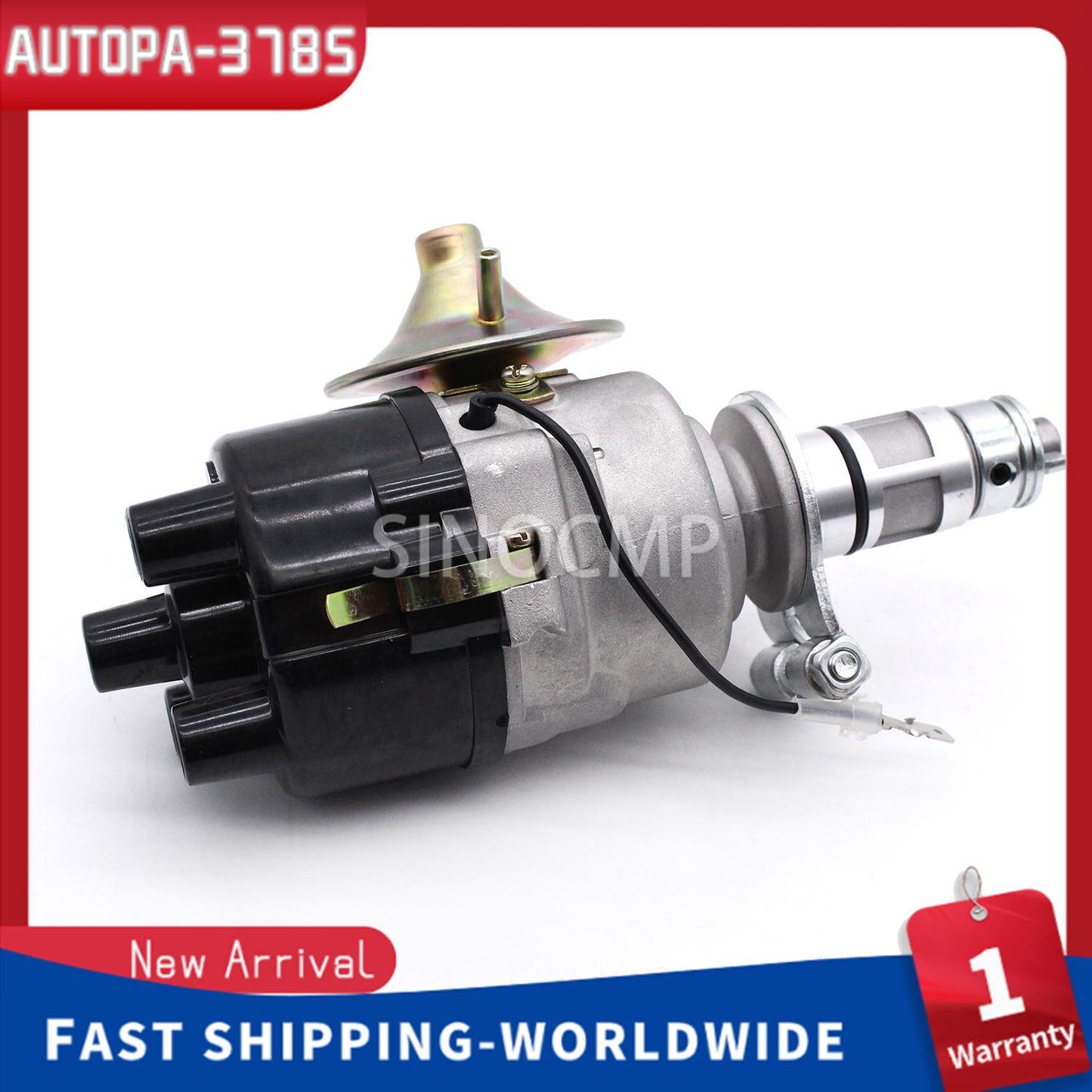new 45D Points Distributor comes complete with cap and Red rotor arm
