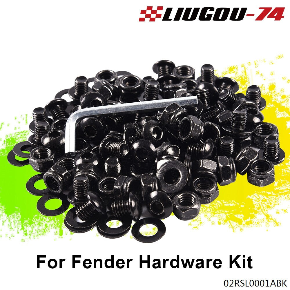Universal Stainless Steel Complete Mudguard Flashing Hardware Kit Front and Rear Q