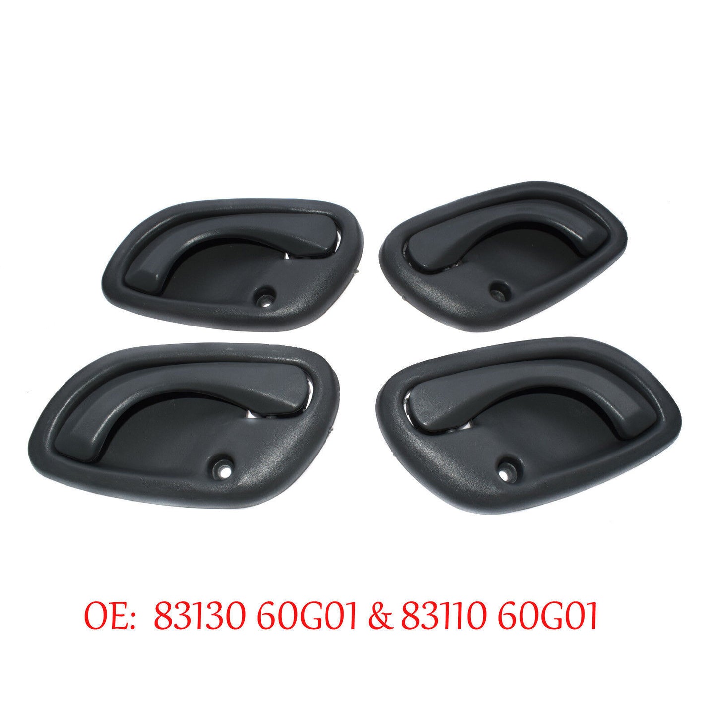 for Suzuki Vitara Inside Interior Inner Door Handle Gray Left + Right Set of 4