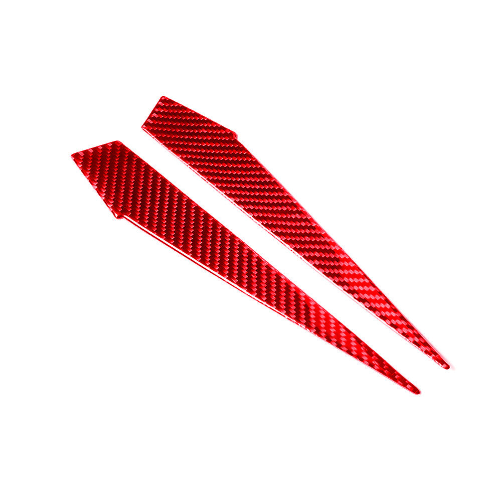 Red Carbon Fiber Gear Shift Surround Frame Cover Trim For Matrix 2009-14 v