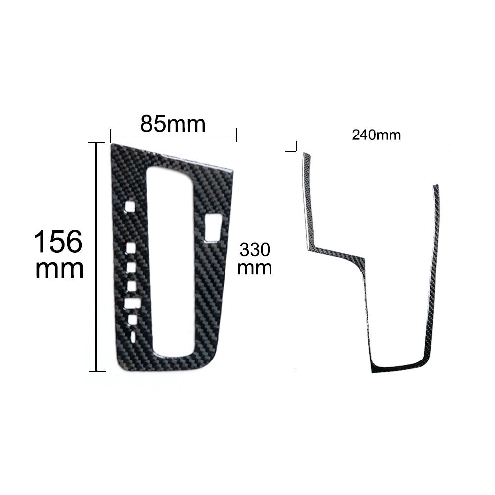 Copilot Side Door Storage Trim Cover Decor Carbon Fiber for Audi Q5 2009-2017 v