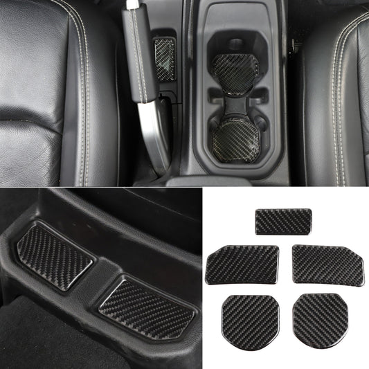 for Jeep for Wrangler JL 2018-2023 Liner Accessories Cup Door Pocket Inserts Carbon Q