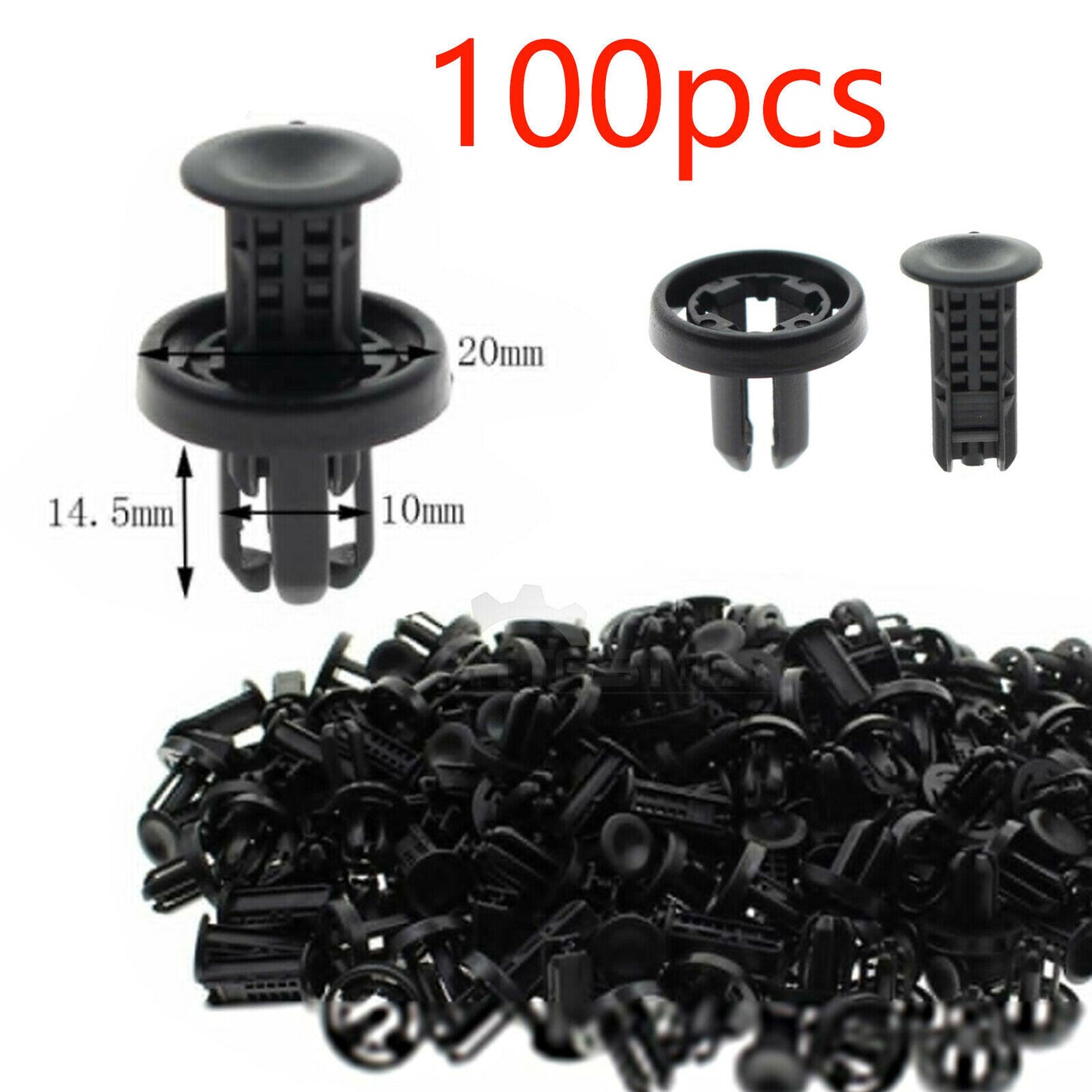 100PCK NEW for HONDA BUMPER / UNDER COVER RETAINER CLIP 91505-TM8-003