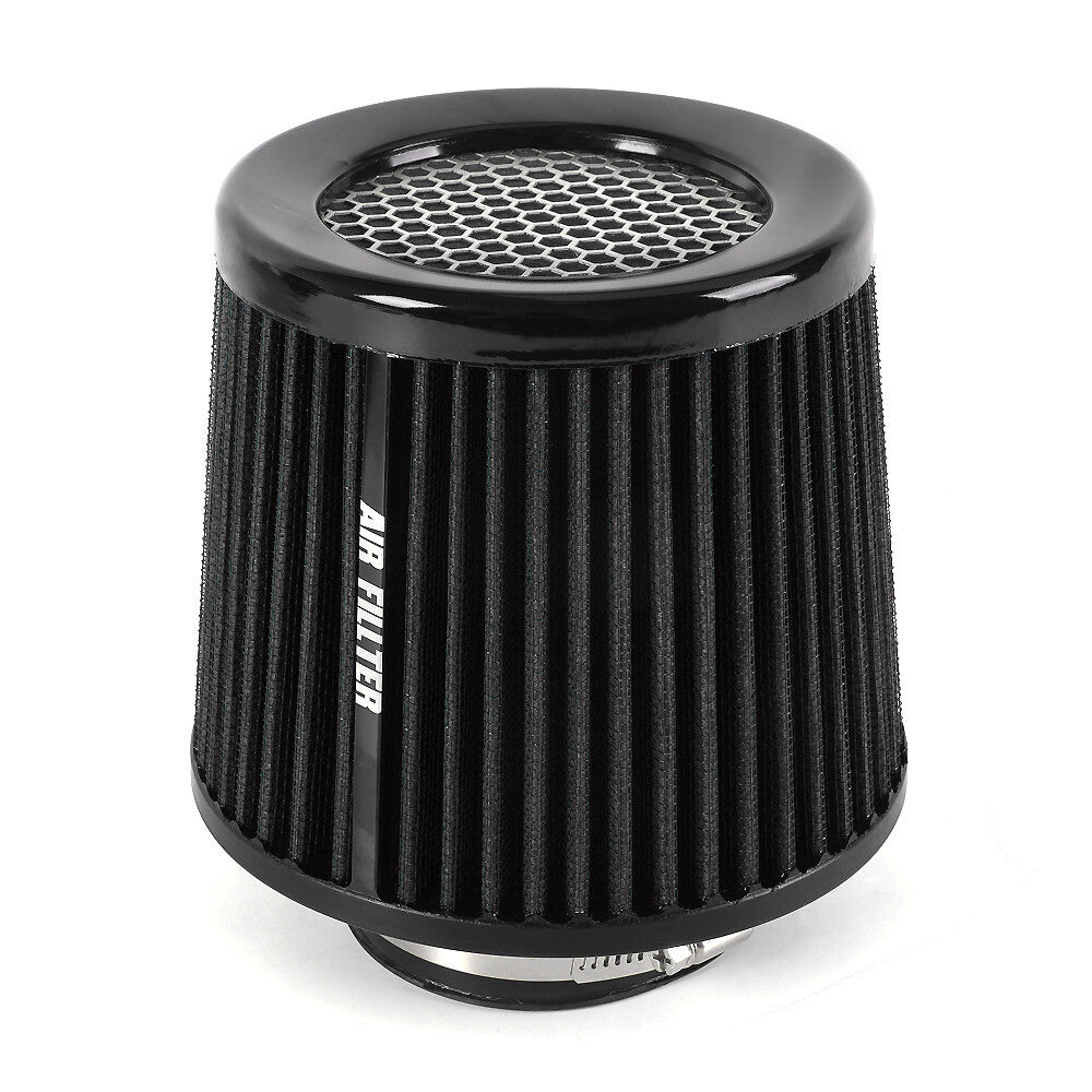 New 3 76mm High Flow Inlet Cold Air Intake Cone Replacement Dry Air Filter