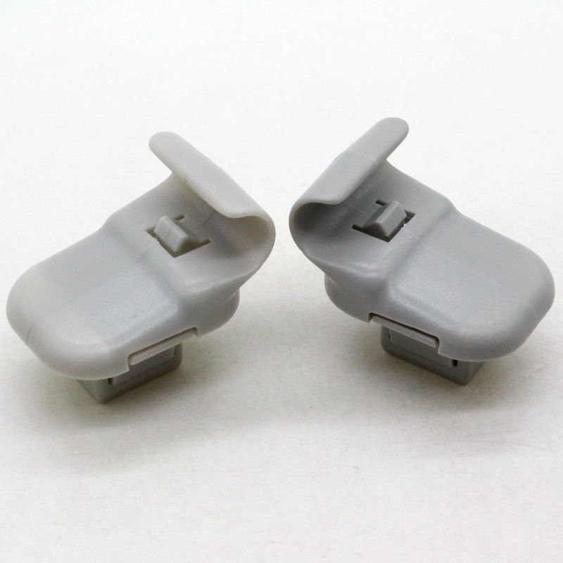 2-Piece Gray Sun Visor Clip Kit (Left and Right) LC6269261B77 for Mazda 3, 5, 6, CX-7, CX-9