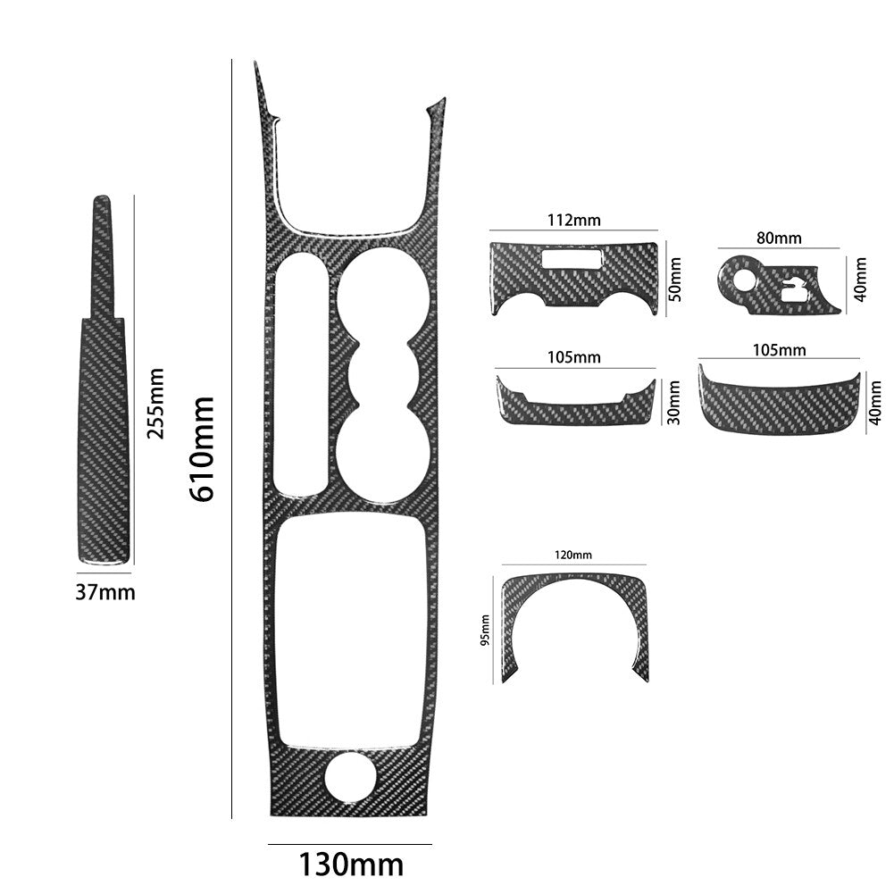 Red Carbon Fiber Dim Light Control Panel Cover Trim For Fiesta 2011-2015 v
