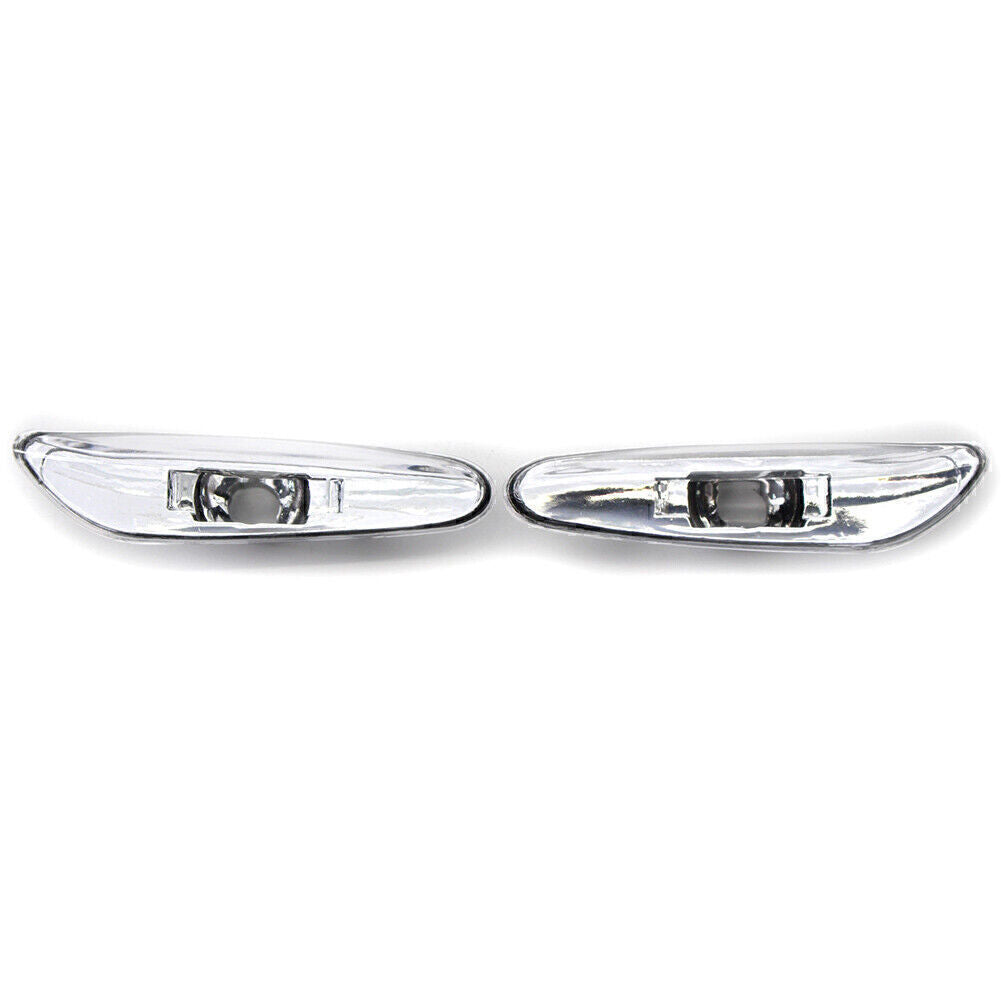 for BMW E46 4DR 02-05 63137165915 2x Clear Side Marker Light Turn Signal Lamp
