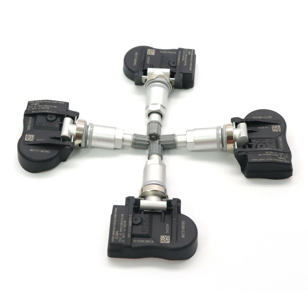 4Pcs TPMS Tire Pressure Sensor for Peugeot 207 307 for Citroen C4 5430T4 9673198580
