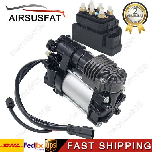 Air Suspension Compressor Pump+Valve Block for Jeep Grand Cherokee WK2 2011-2016
