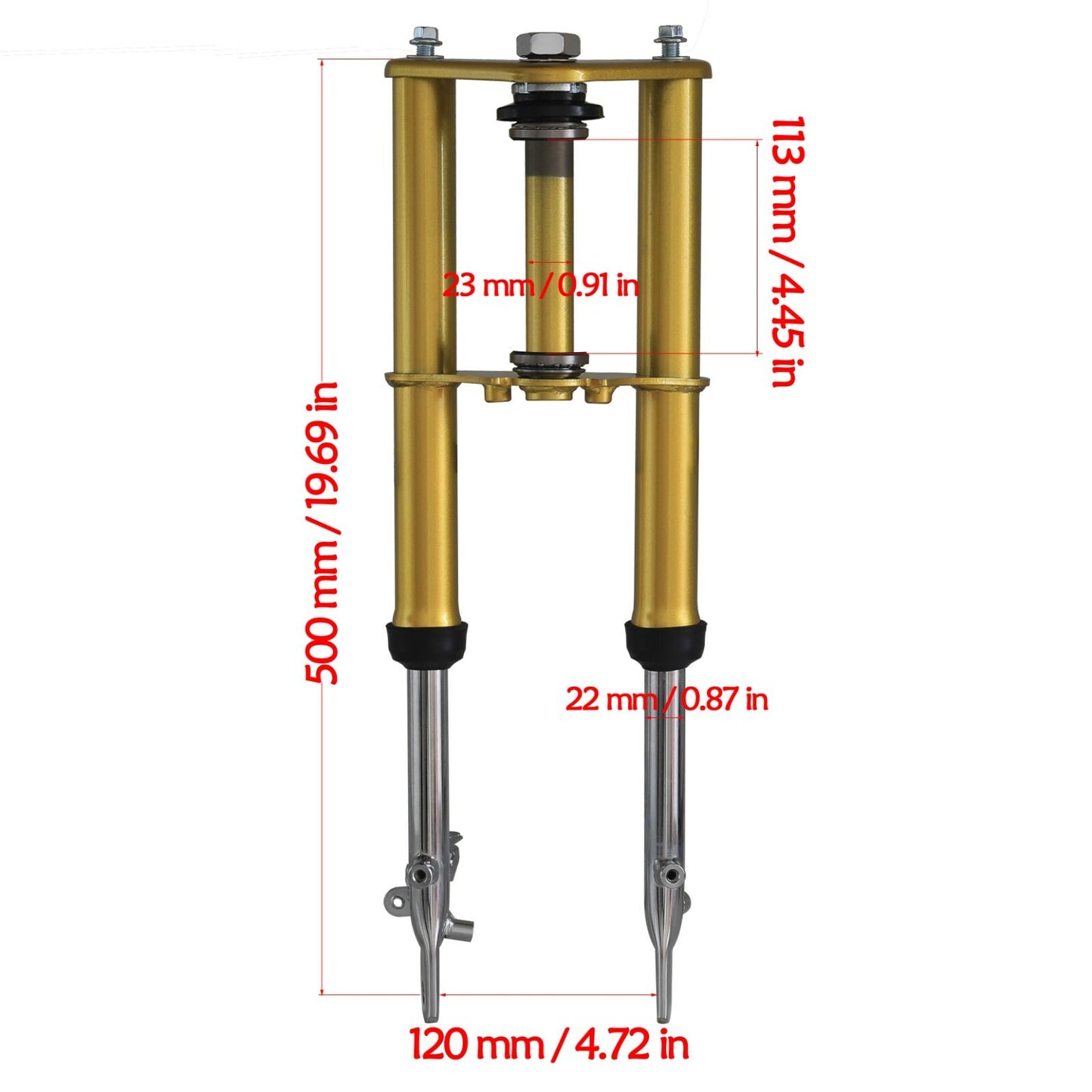 Front fork shock absorbers for Honda CRF50 Dirt Pit motorcycles