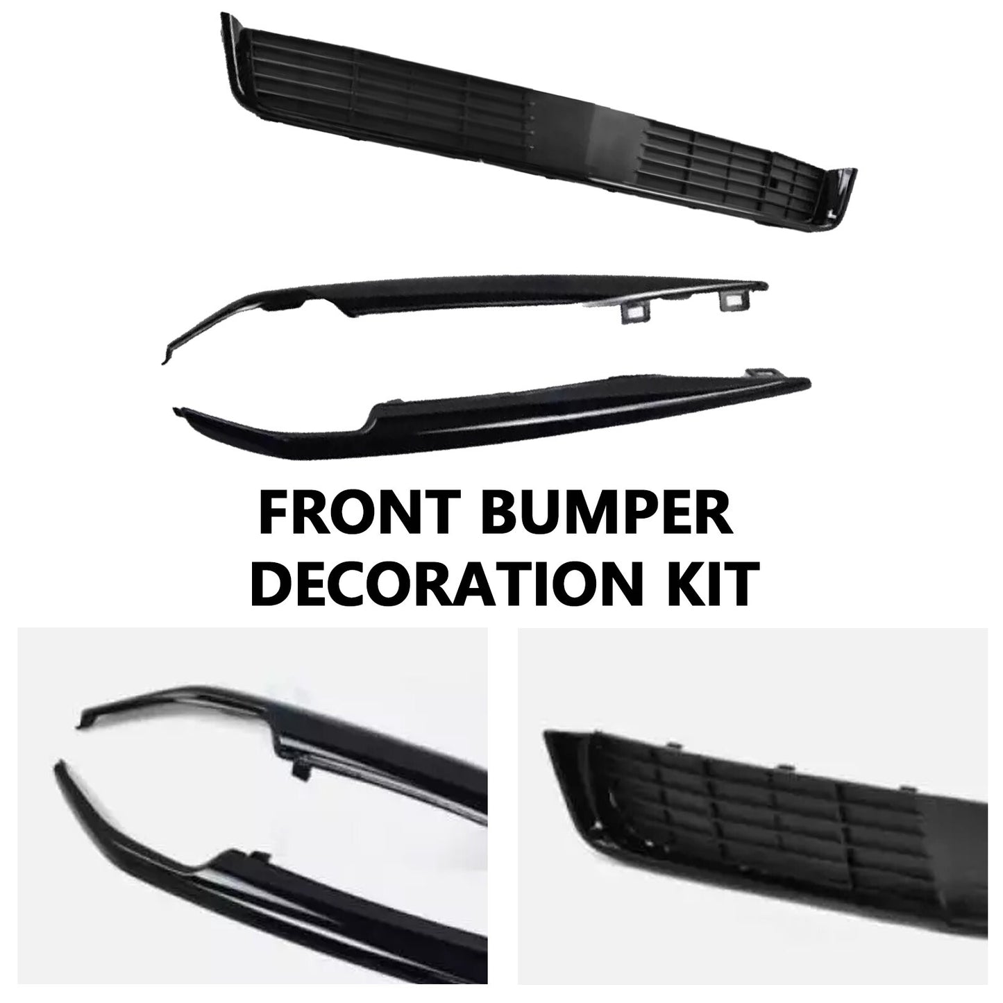 For 2015-2020 for Cadillac for Escalade Front Bumper Lower Grille Fog Light Trims Set