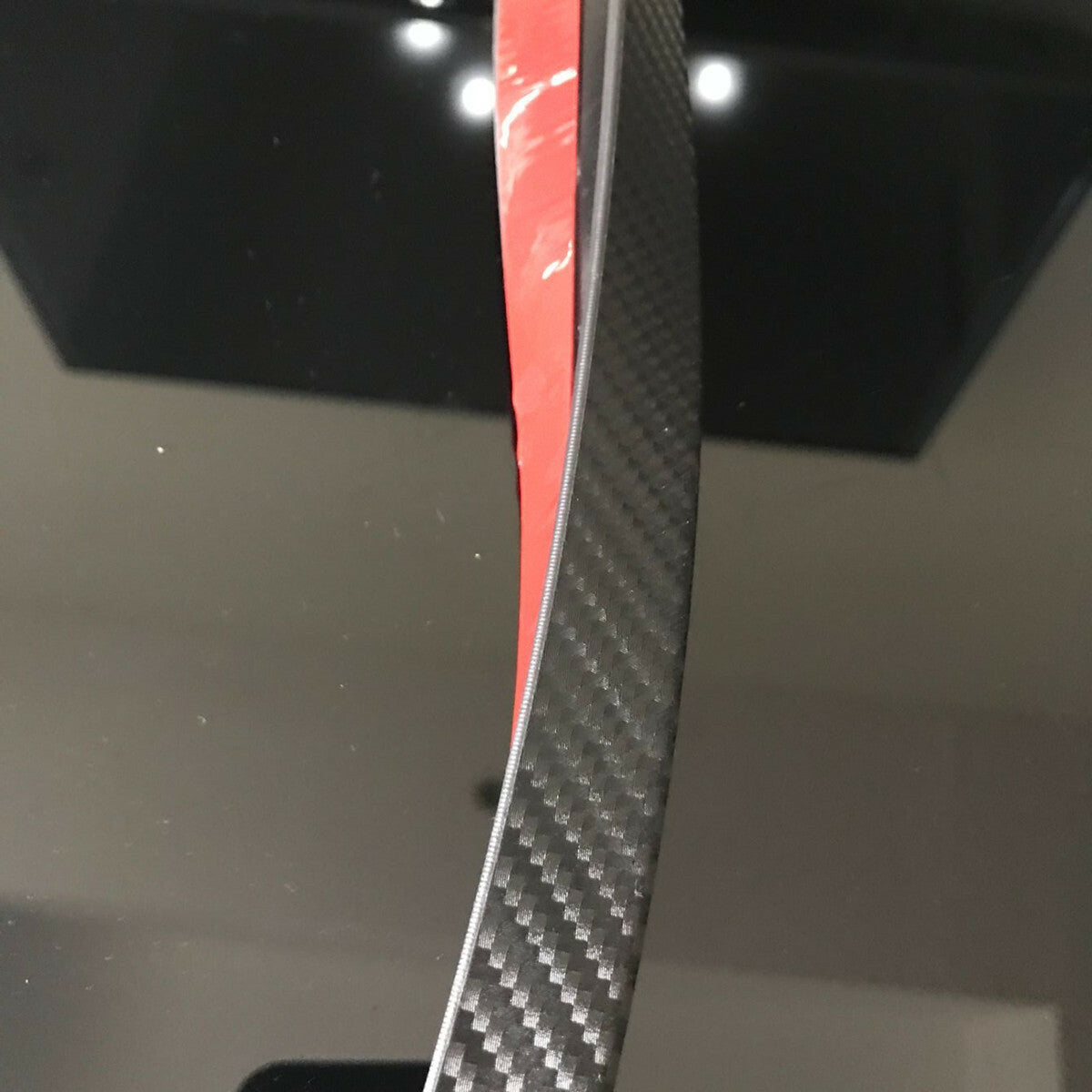 Carbon Fiber Look Car Truck for SUV Rear Trunk Spoiler Wing Sticker Flexible 120CM Q
