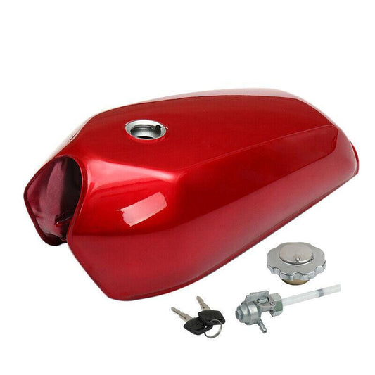 W/Cap Switch Universal 9L Motorcycle Cafe Racer Vintage Gas Tank