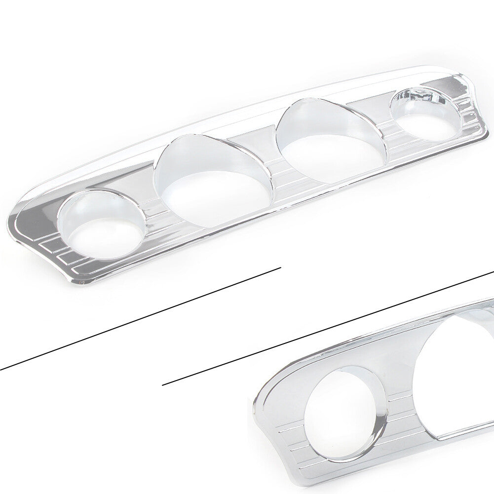 Chrome Tri Line Gauge Stereo Accent Trim Cover for Harley Touring 2014-2021 2020 Q