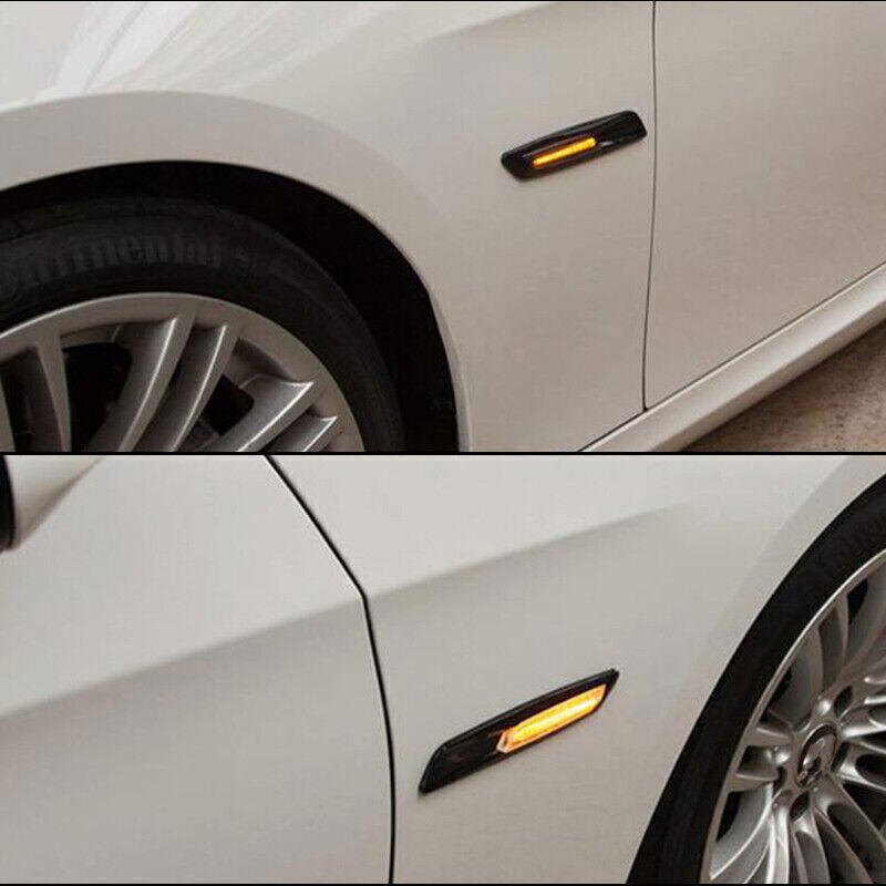 Suitable for F10 11-16 5 smoked front bumper reflector side marker lights - n