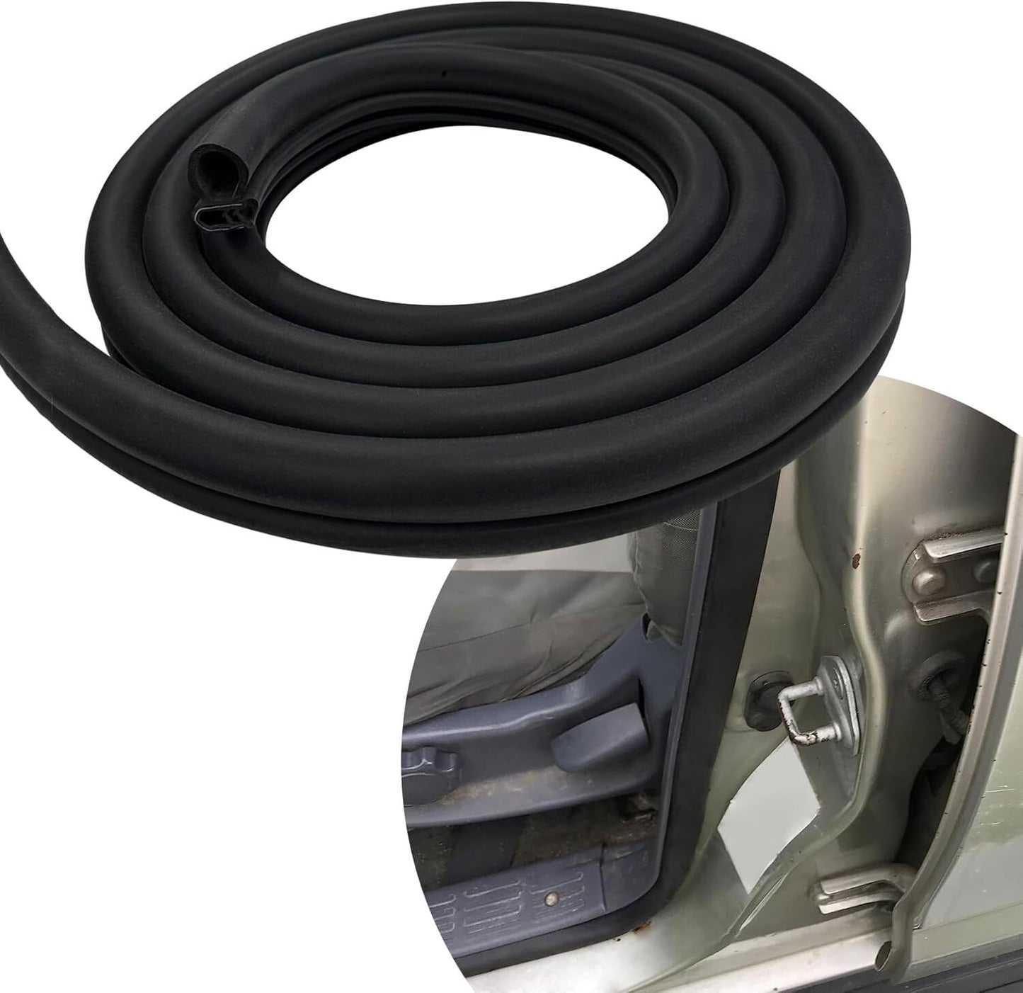 Front LH or RH Door Seal Strip Weatherstrip Rubber for Chevy Silverado 1999-2007