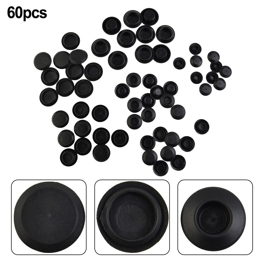 Flush Mount Hole P-lug Assortment 60 Pieces For Car Vehicle Auto Body