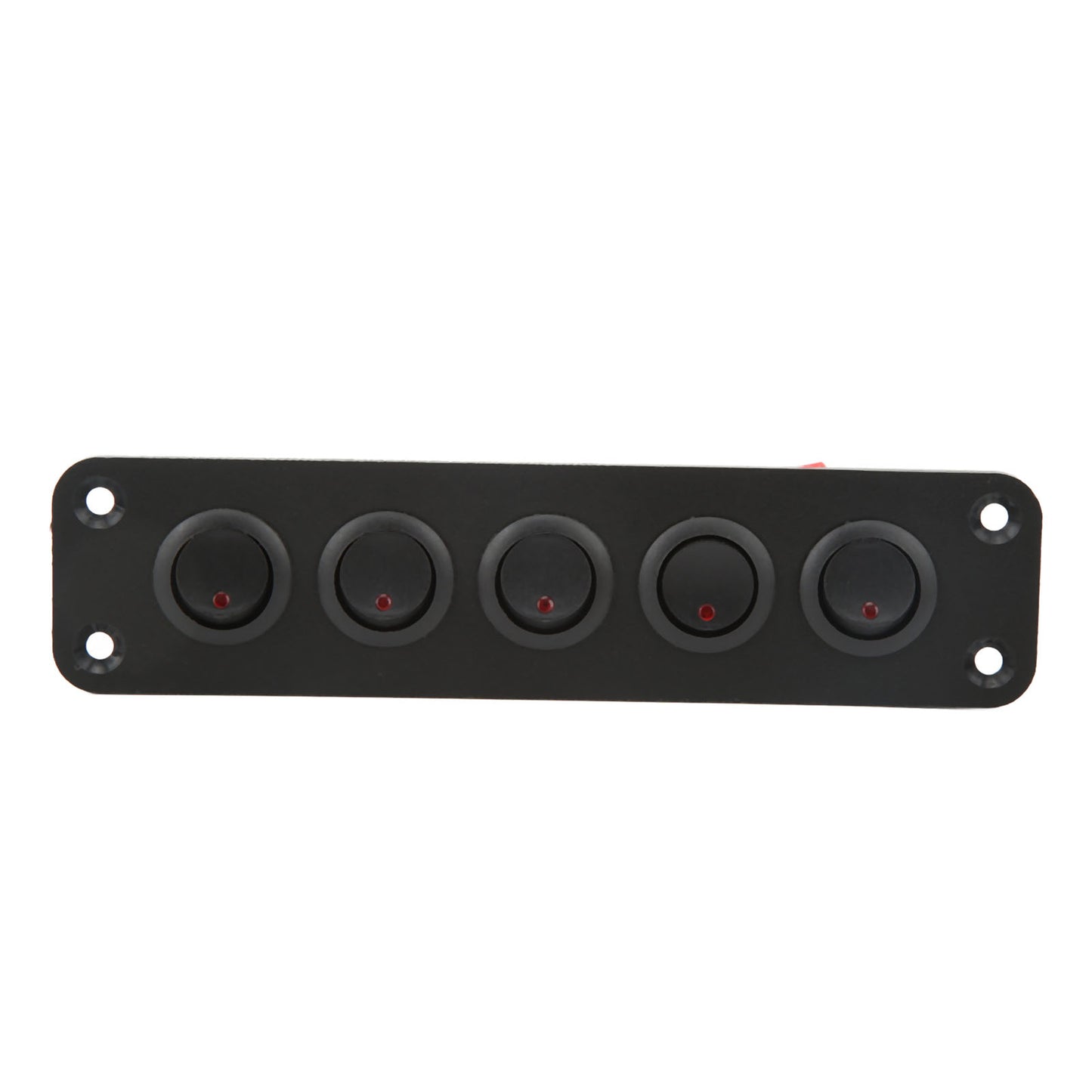 Hot New Switch Panel 5 Gang Light Rocker Switched Red Lighting 12V 16A For Boat