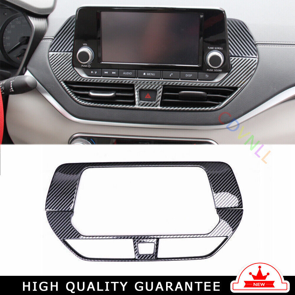 Central Console Navigation Frame for Nissan Altima 2019-22 Steel Carbon Fiber