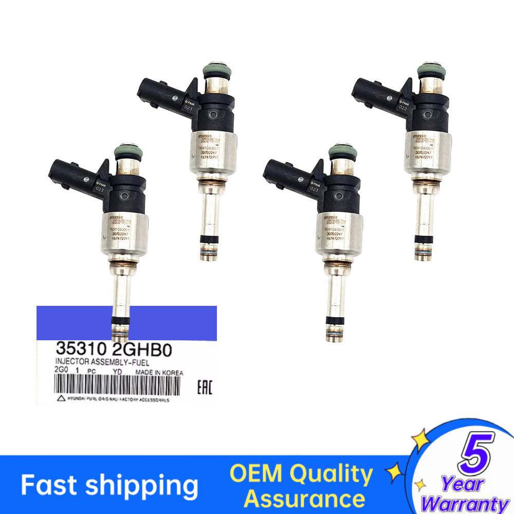 4-piece fuel injector for Hyundai for Elantra N, Kona N, for Veloster N 2.0L 2019-24 353102GHB0