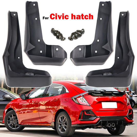 4pc Mud Flaps Splash Guards Mudguards for Honda for Civic Hatchback Hatch 2017-2021 Q