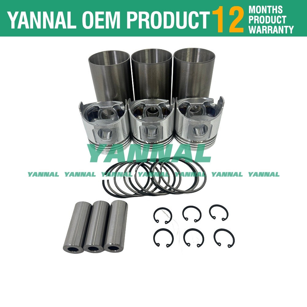 3TNV84 Engine Cylinder Liner Kit for US361CAB T2 T3 EF312T EF228 Tractors