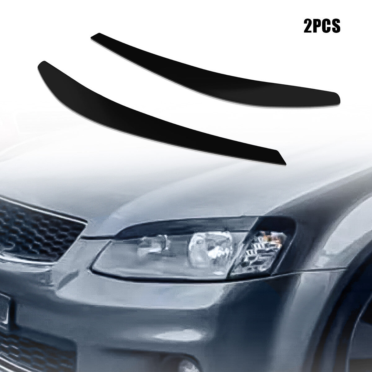 2X Head Light Eyelids Eyebrows Lid Fits for Holden Commodore VF Series 1 AU