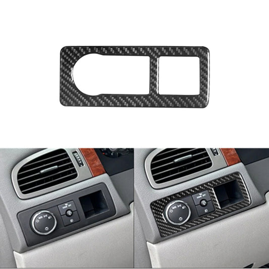 Carbon Fiber Headlight Control Trim For Silverado/tahoe/ for sierra 2007-2014 Type B