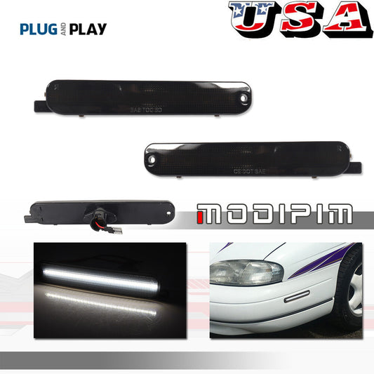 Smoke lens side marker white LED light suitable for 95-01 Lumina 95-99 Monte Carlo- v