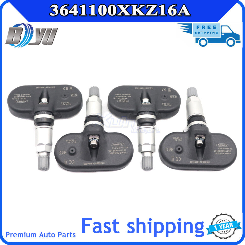 4-pack TPMS tire pressure sensors 3641100XKZ16A suitable for Great Wall for Haval H6 M6 11-20- v