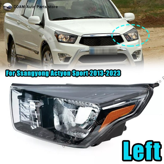 Left headlight for Ssangyong Actyon Sport 2013 - 2023 driving light assembly